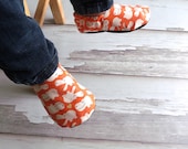 Reversible Baby Shoes, Hippo Love