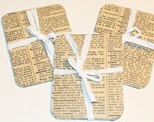 12 pcs Antique Dictionary Cards 3 x 4 Project Life Friendly