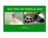 Instant Download - Buy Donegal Cap - Soccer Cleats PDF Crochet Patterns together and Save