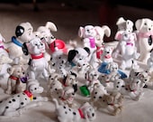 Large Lot of 30 - Vintage Walt Disney "101 Dalmatians" Collectible Spotted Dog Figurines