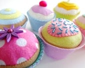 Felt Cupcakes Sewing Pattern
