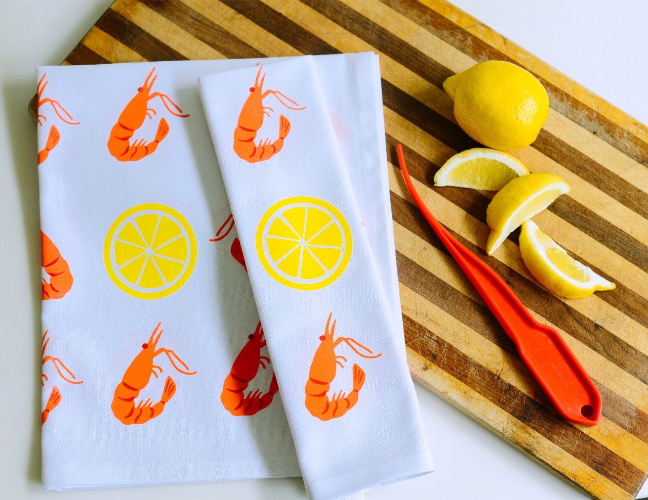 Shrimp Cocktail tea towel
