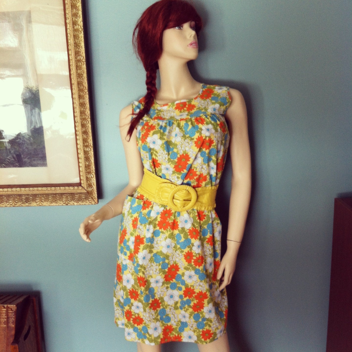 Adorable vintage 70s day dress Medium-Large