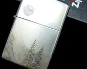 ZIPPO LIGHTER. Mountain High. Hand Engraved Cigarette Lighter