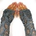 Knit Wrist Warmers Knit Fingerless Gloves Knit Arm Warmers Fingerless Mittens Knit Hand Warmers Gauntlets Gothic Grey Lace