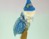 Flying Wool Wizard Doll Needle Felted