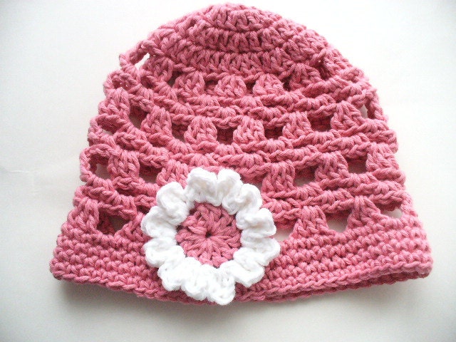 Pretty Pink Cotton Summer Hat