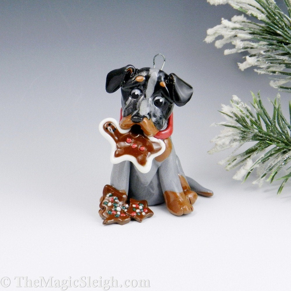 Catahoula Leopard Dog Ornament Christmas Cookies Porcelain
