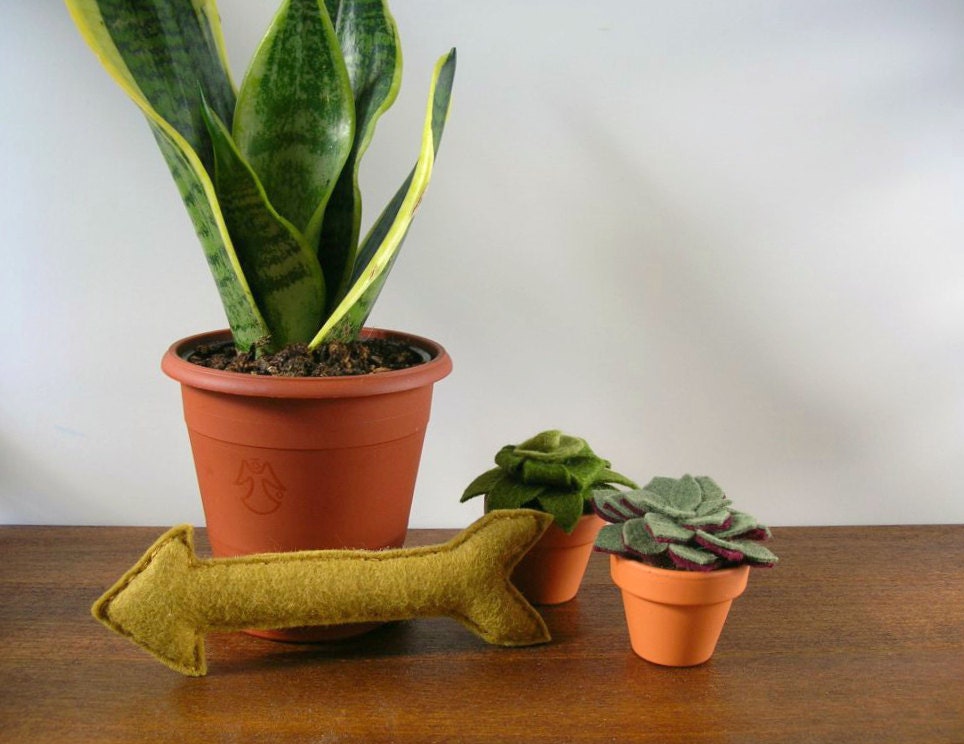 Bronze Felt Arrow Decor Plush by OrdinaryMommy on Etsy