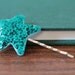 Teal Stardust Sparkle Hair Pin // Felt and Sequin // Women's Hair Accessory by OrdinaryMommy on Etsy