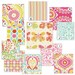 Bumperless Custom Crib Bedding in Pink and Navy Blue - Reserved for Priscilla