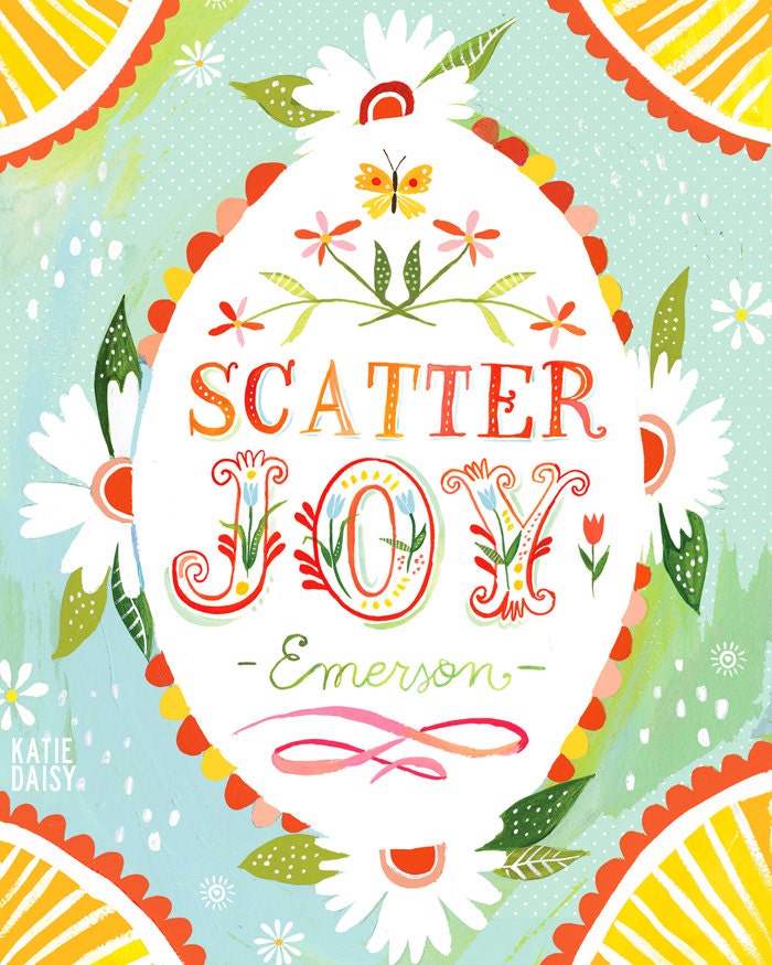 Scatter Joy - 11x14 print - veritcal