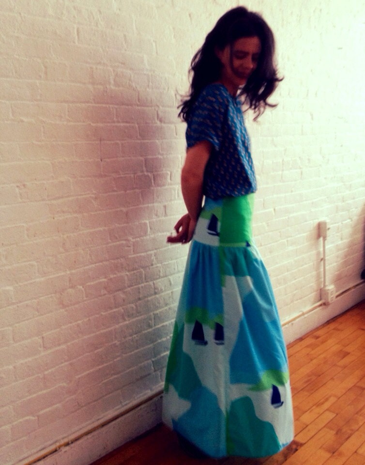 Sailboats ... Long Skirt 