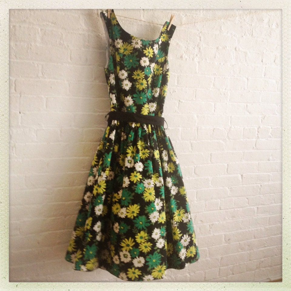 Black lime...tea dress