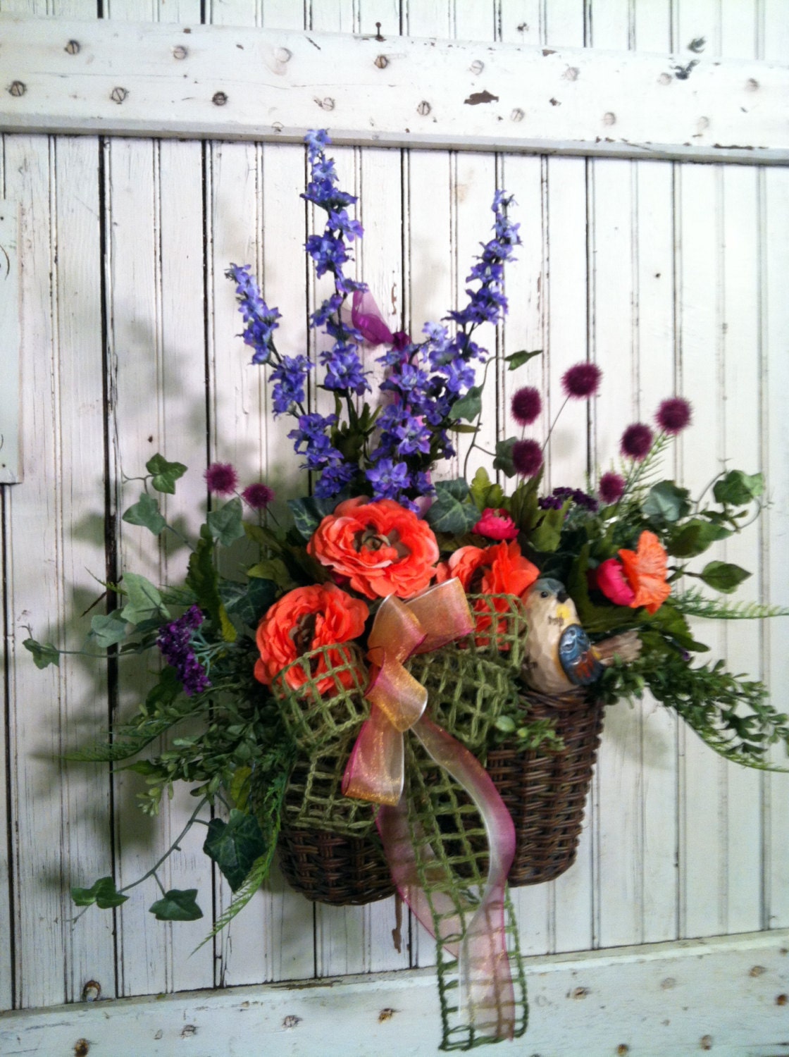 Spring Wall Basket or Wreath for the Door -
