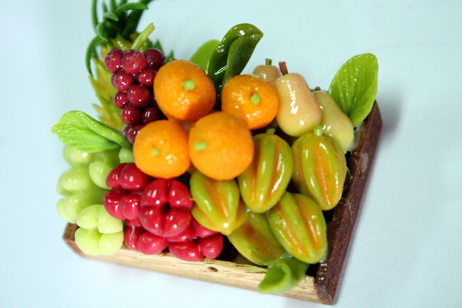 Miniature Fruit and Veggies Polymer Clay Foods Supplies for Dollhouse 1 pcs