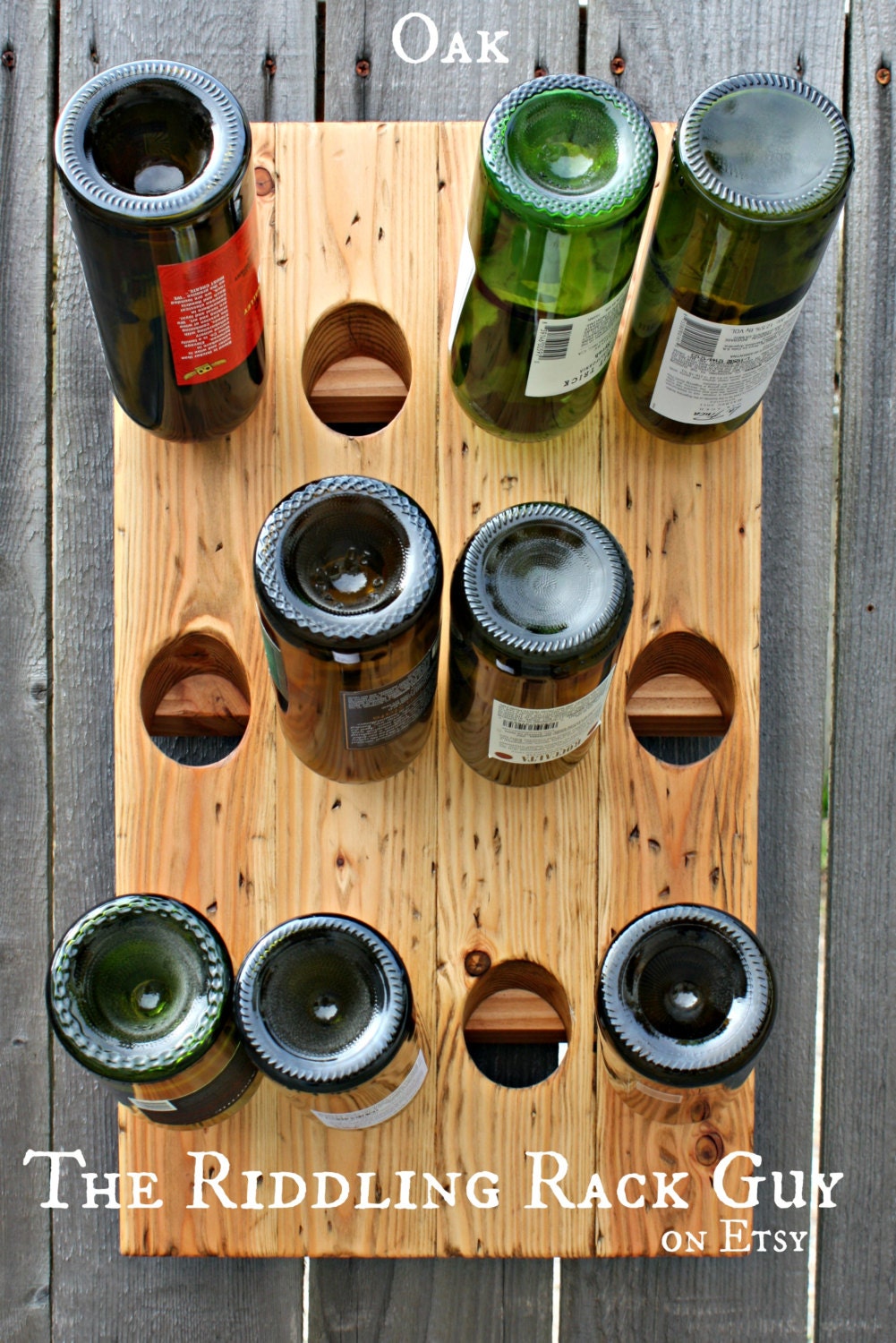 Riddling Rack -12 Bottle - 4X3 - Wall Mount