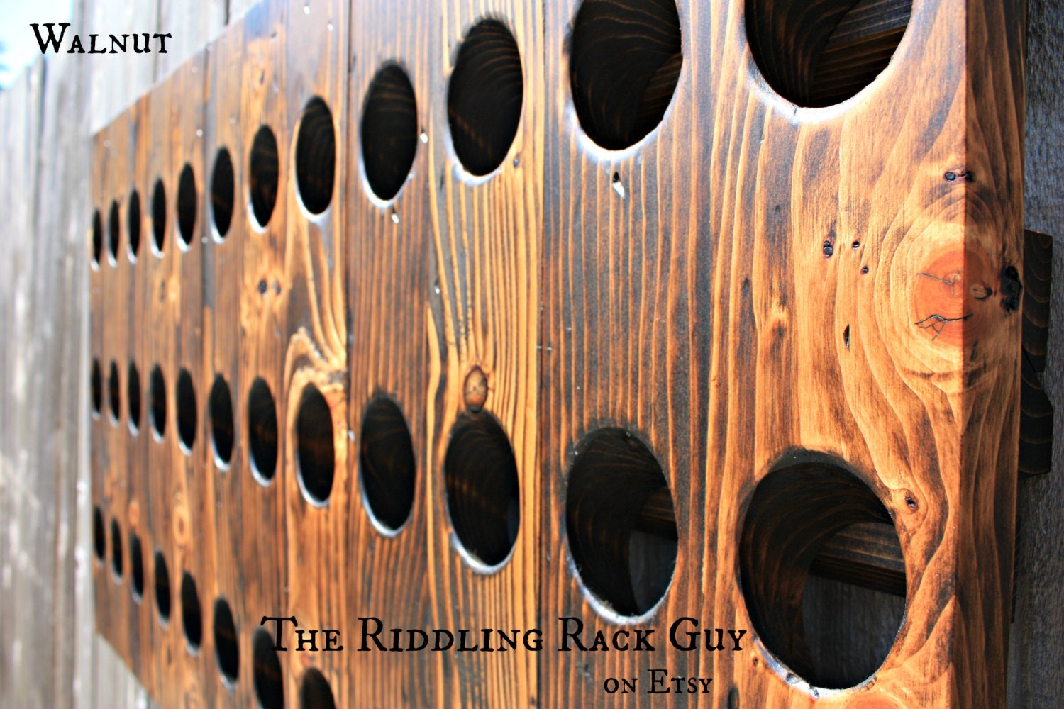 Riddling Rack - 36 Bottle - 12X3 - Wall Mount
