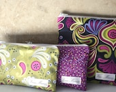 NEW - Eco Friendly - SET of Reusable Snack and Sandwich Bags - Garden Set -  Zip Closure - ZIPPERED Pouch