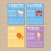 LIBRA Zodiac Nursery / Kids Room Giclée Art Print - 8 x 10