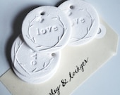 Love Wreath Ceramic Tag