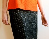SALE - eyelet skirt (L)