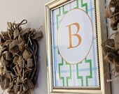 Geometric Initial Print