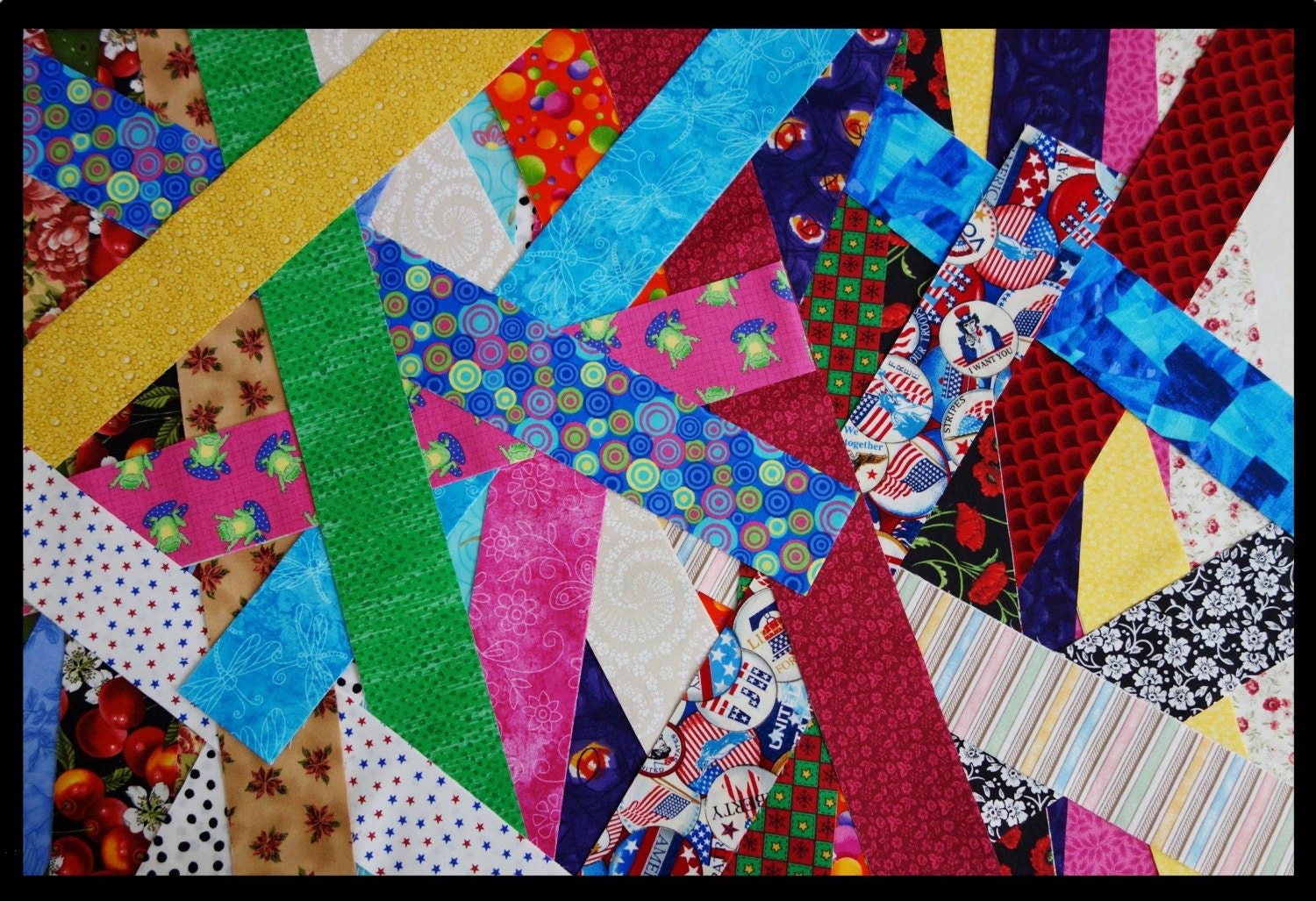 15 Multicolor Fabric Jelly Roll Quilt Strips Stashbuilder No Dups Asstd Flat Pack
