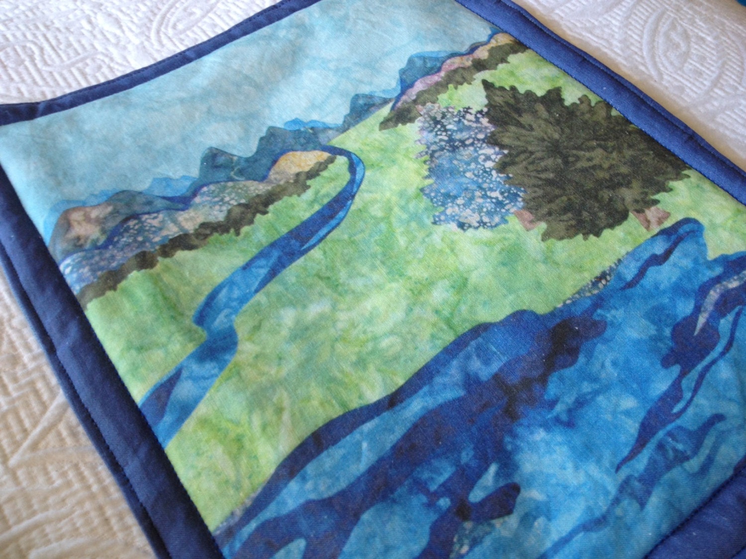 Air, Land, and Water Categorization Quilt WITHOUT Accompanying Animals - A Fabric Educational Material