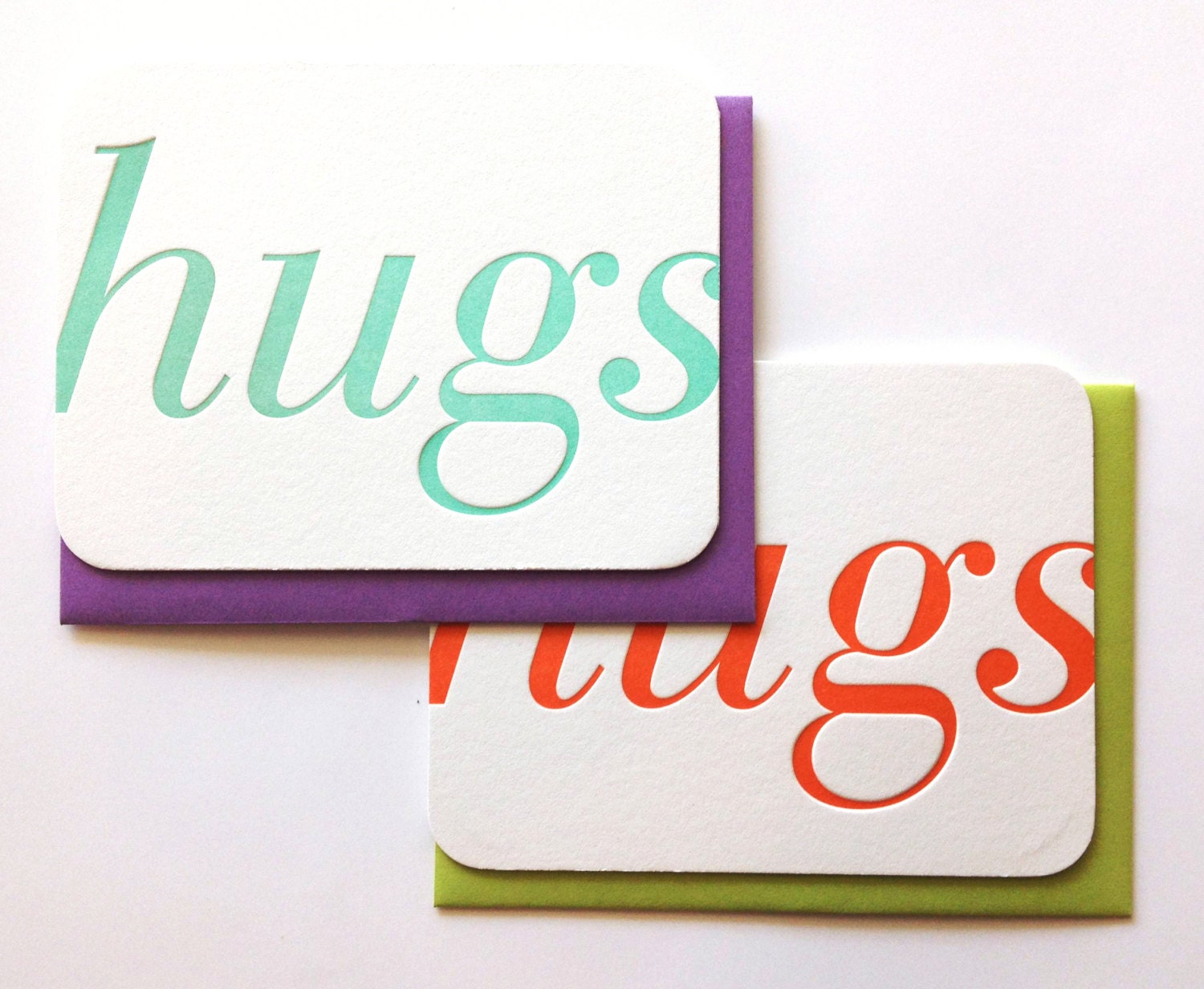 Hugs Letterpress Card