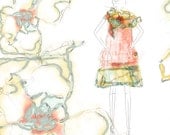 Limited edition Illustration --- Deconstruction series Necklace