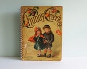 1890s Chubby Cheeks, a Reclaimed Antique Book Spiral-Bound Journal or Sketch Book