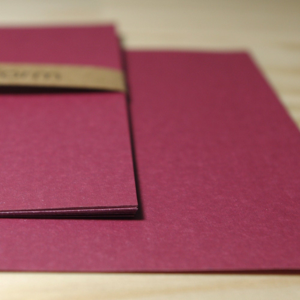 Raspberry Flat Cards / Size 11B / 10/Pk
