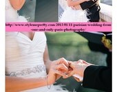 Statement Art Deco Sash, Victorian Vintage Style Wedding, Swarovski Crystal Bridal Belt, MEREDITH