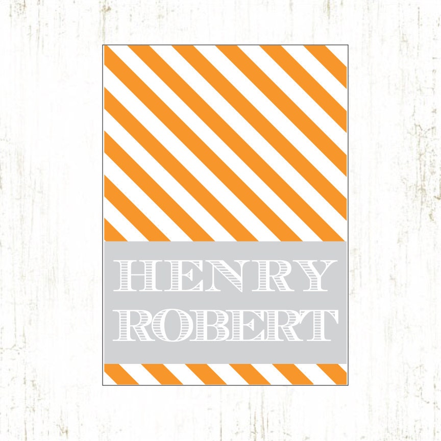 Modern Nursery Decor, Personalized Typography Print
