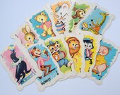 Vintage Animal Rummy Playing Cards