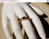Summer Sale Vintage 14K GF Ruby ring engagement ring size 9