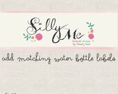 MATCHING PRINTABLES- Custom Water bottle Labels