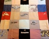 T Shirt Memory Blanket Custom Unlimited Items and Size (hats, scarves, clothes....)