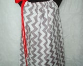 Grey Chevron Maternity Dress-SALE