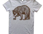 Snooze Bear Women's T-Shirt American Apparel S, M, L, XL In 5 Colors