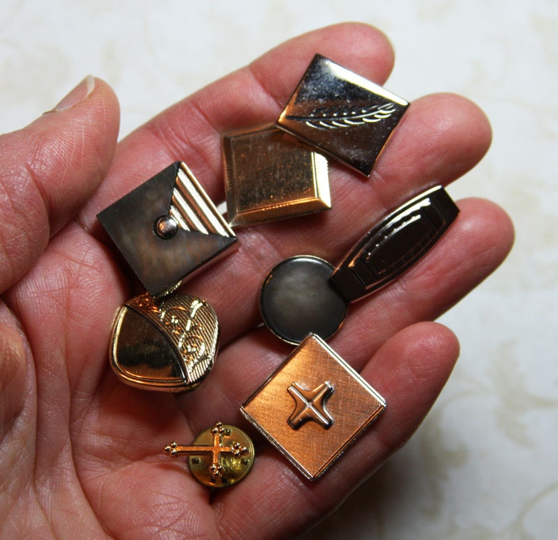 Big Lot of CUFFLINKS for Jewelry and Art