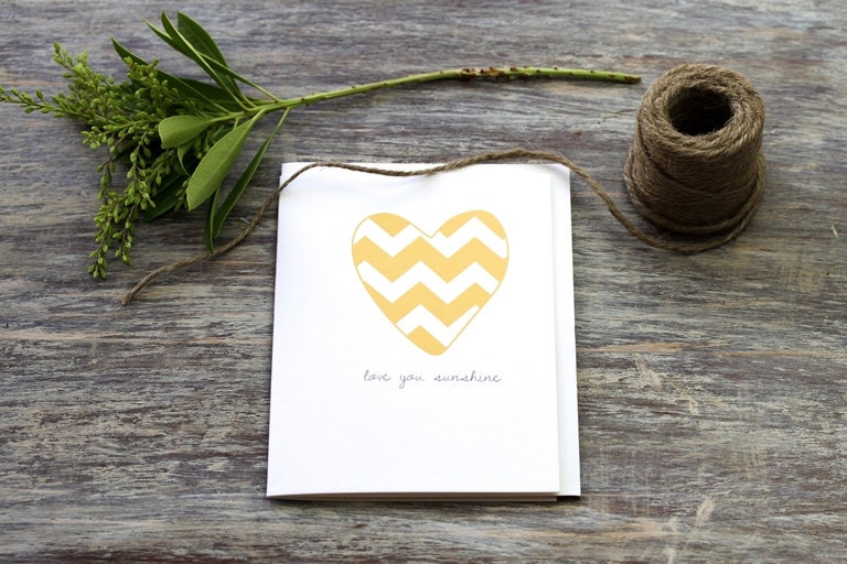 Love You Sunshine Card - Any occasion gift card