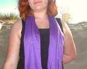 Purple infinity loop scarf, circle scarf, all season,  women teen tween accessories