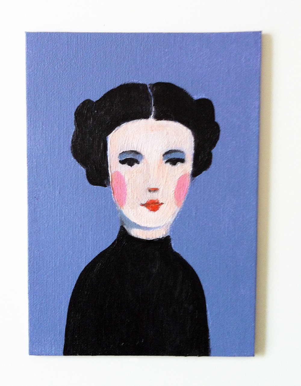 Bette / Original painting  on canvas panel