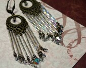 SHIMMER Crystal AB Chandelier Earrings Statement n One of a Kind