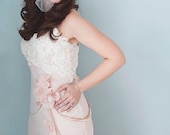 ROSE is a gorgeous, vintage style, art deco, lace wedding gown, entirely handmade, 100% Silk