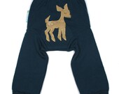 Wool Longies Diaper Cover - FAWNTASTIC - Medium 9-18M