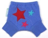 Wool Shorties Diaper Cover - TWINKLE TWINKLE - X-Small Newborn