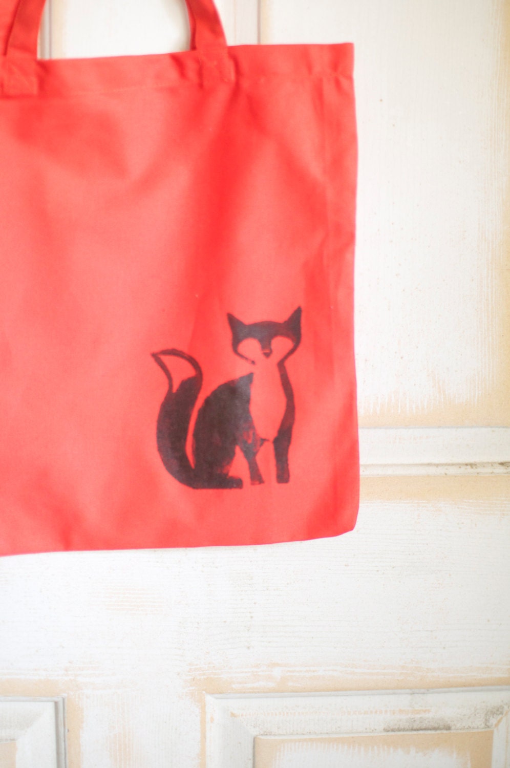 Orange and Brown Fox Tote and Eco Gift Bag